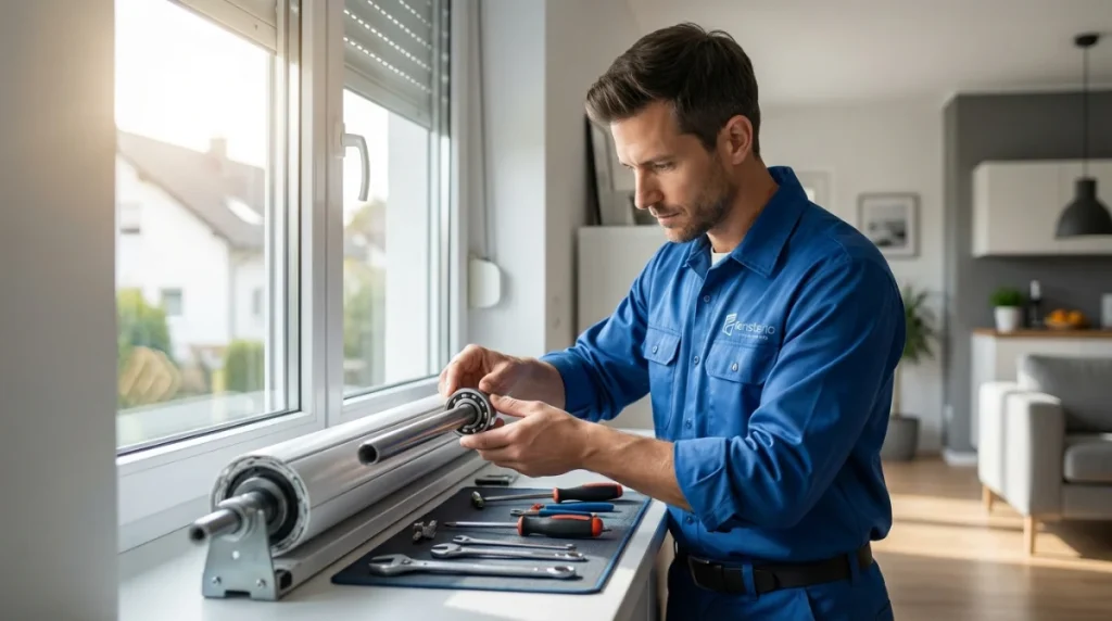 Rolladenwellen-Lager wechseln